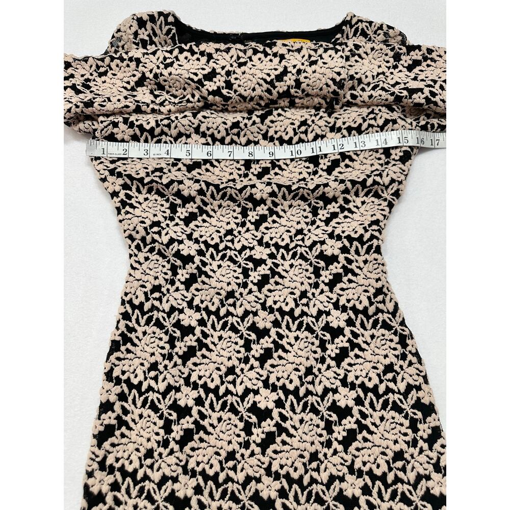 Alice + Olivia Dandi Nude Black Lace Open Back Dress Size 2 XS - Picture 12 of 14